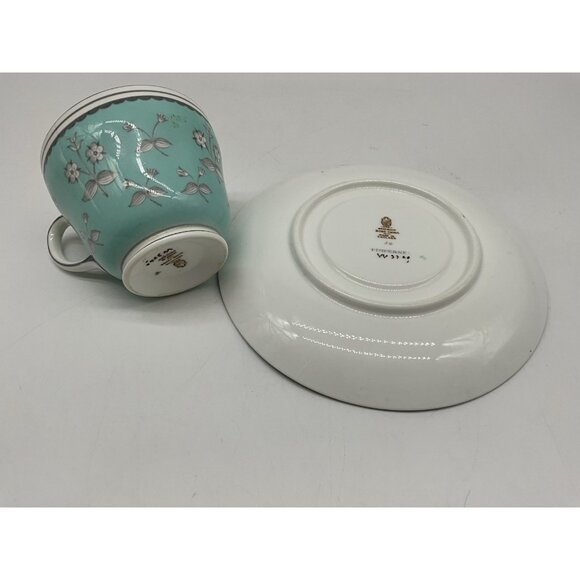 Wedgewood Bone China Pimpernel Pattern Cup And Saucer Set Vintage Dinnerware - Picture 14 of 16